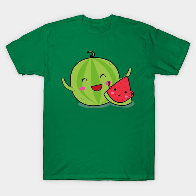 Happy Watermelon: A Slice of Joy T-Shirt by PauRicart